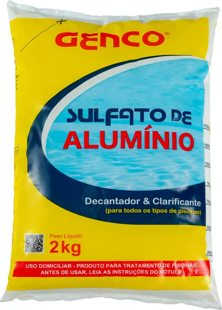 Pacote de 2 kg de Sulfato de Alumínio da Genco